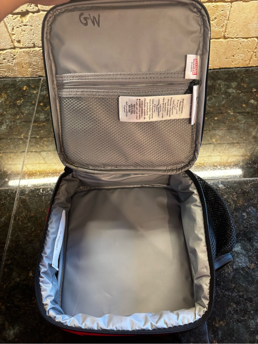 POTTERY Barn  Kids Spider Kids Backpack & Lunch Bag Set - Red & Black BUNDLE! - Picture 9 of 9